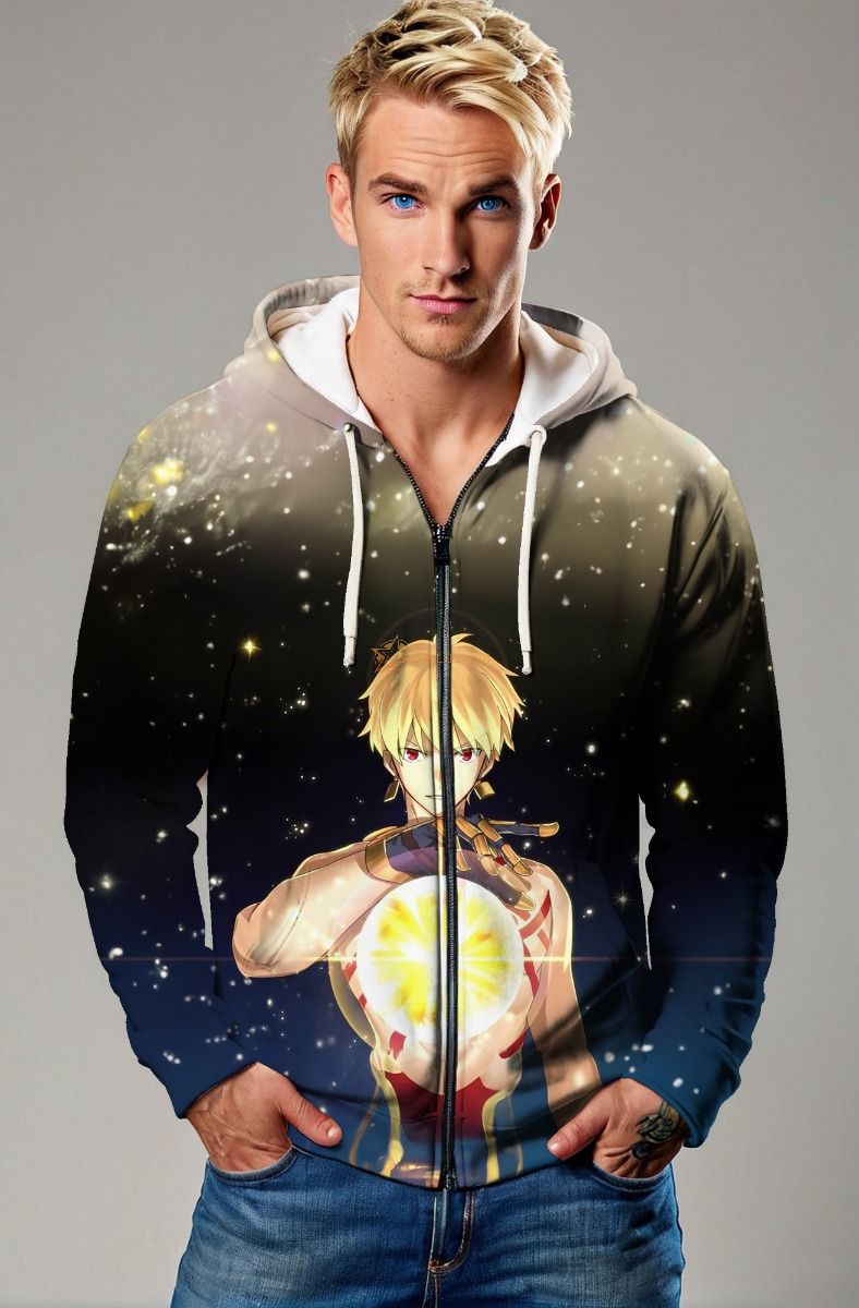 Gilgamesh Cosmic Zip-up Hoodie
