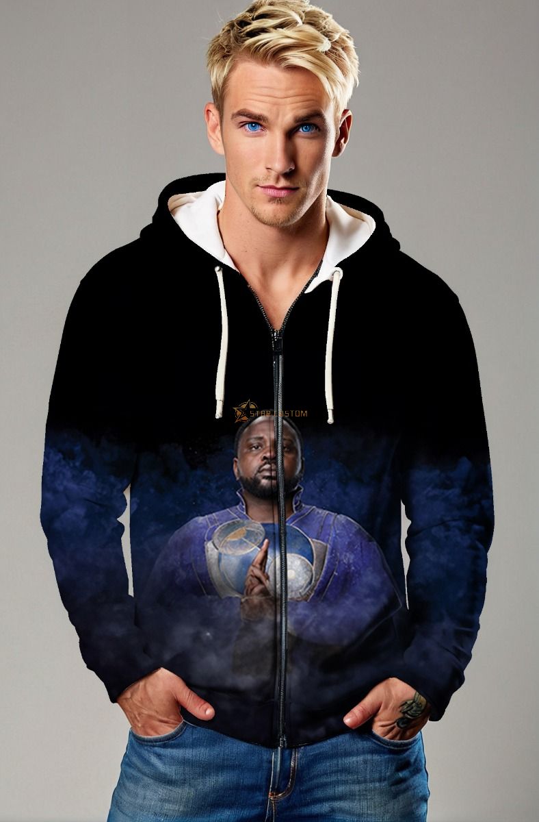 The Phastos Zip-Up Hoodie is designed for Marvel fans who admire Phastos’ brilliance