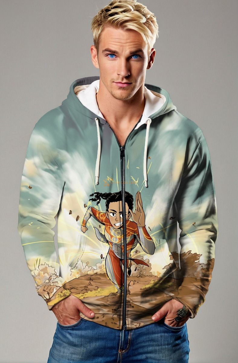 The Makkari Zip-Up Hoodie is the perfect combination of speed and style