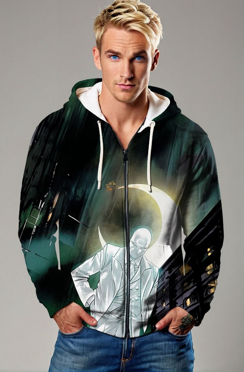 Marc Spector / Moon Knight Zip-Up Hoodie – Vigilante Mode Activated
