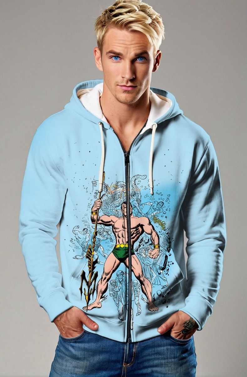 Namor the Sub-Mariner Zip-Up Hoodie – The Ocean's Might