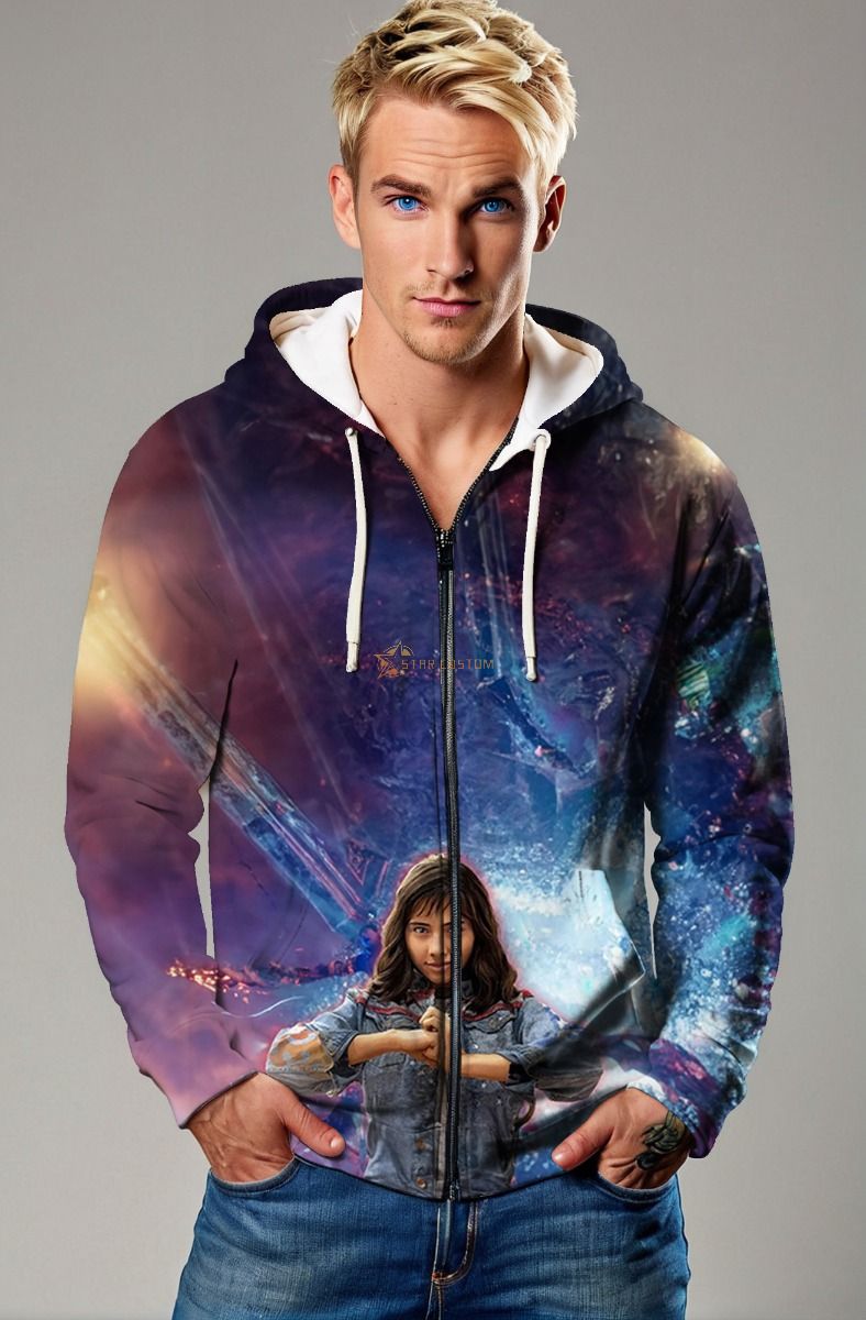 America Chavez Zip-Up Hoodie – Star-Powered 