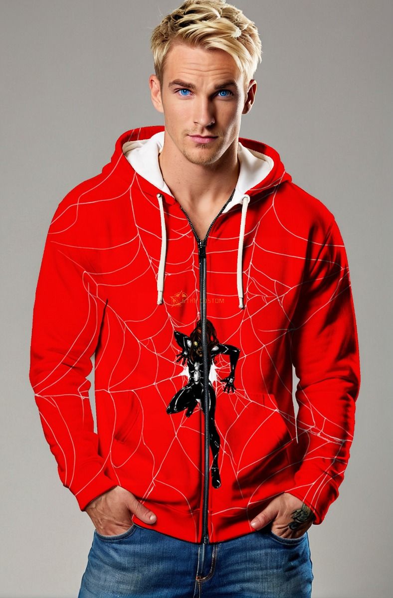 Anya Corazon Zip-Up Hoodie – Spider-Girl (Arana) in Action