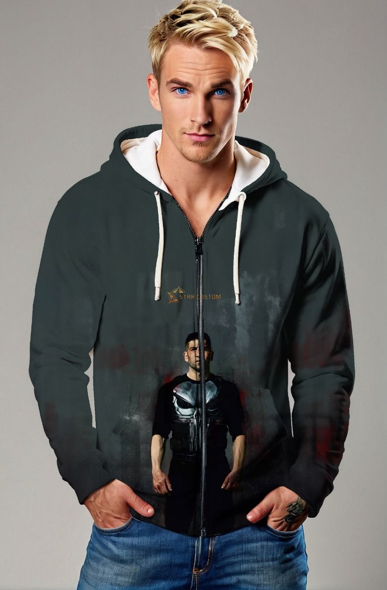 Frank Castle / The Punisher Zip-Up Hoodie - Vengeance in Action Edition