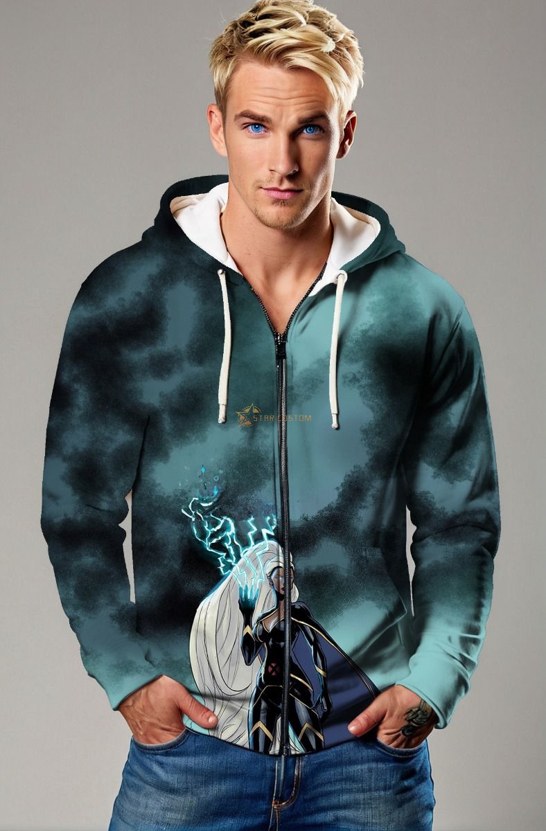 Ororo Munroe / Storm Zip-Up Hoodie - Goddess of the Weather