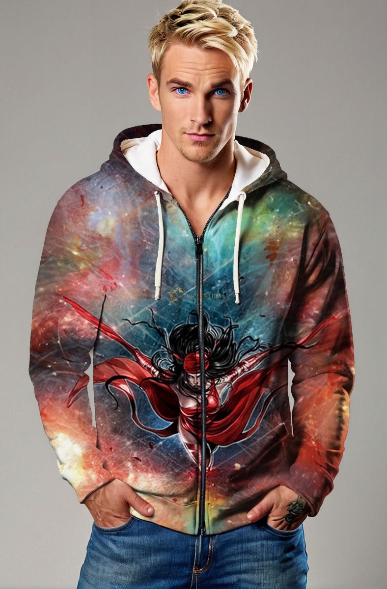 Elektra Natchios Zip-Up Hoodie - Assassin's Stealth