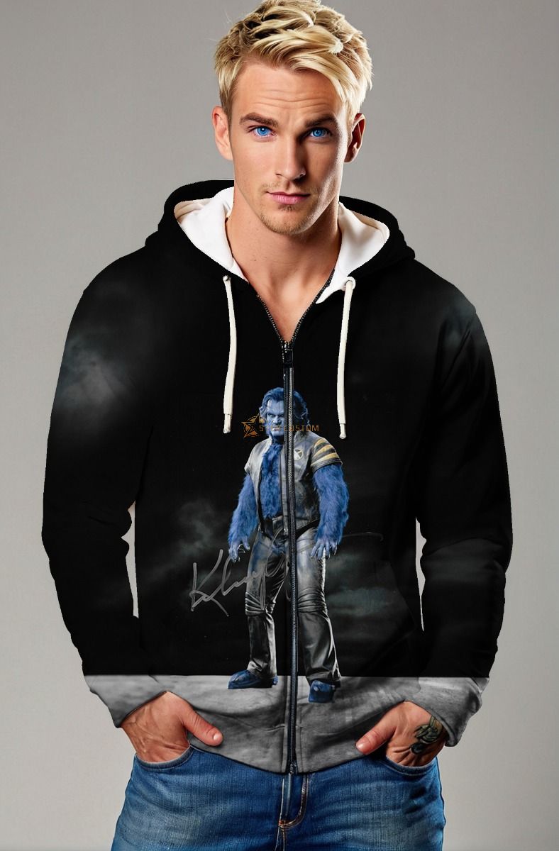 Hank McCoy / Beast Zip-Up Hoodie - Represent the Intelligent Beast