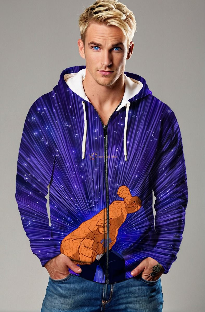 Ben Grimm / The Thing Zip-Up Hoodie - Show Your Loyalty to The 