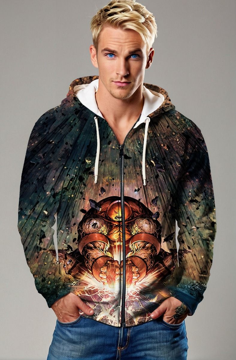 Juggernaut (Cain Marko) Zip-Up Hoodie - Unstoppable Might