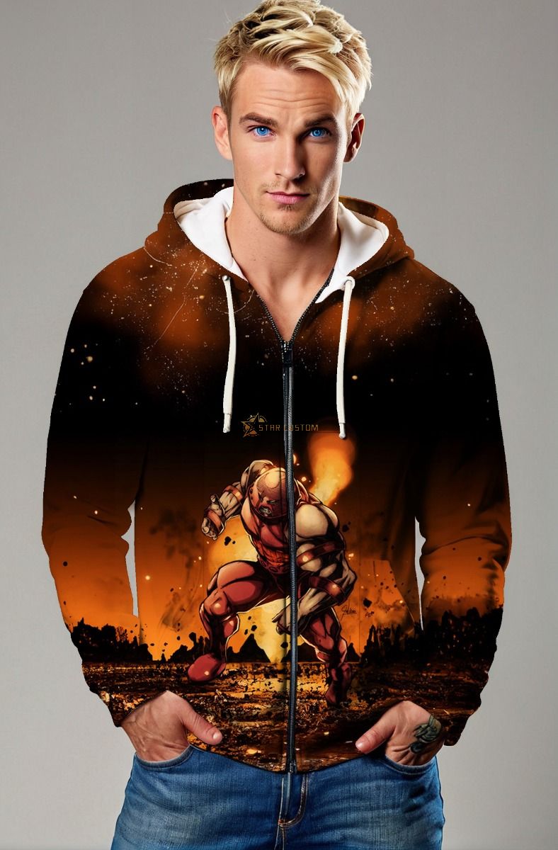 Juggernaut (Cain Marko) Zip-Up Hoodie - The Unstoppable Force