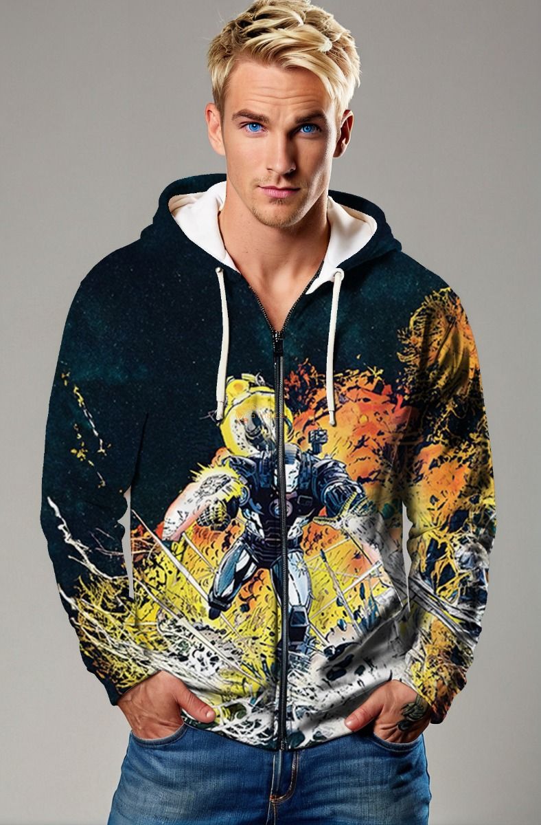 War Machine (James Rhodes) Zip-Up Hoodie - Ready for 