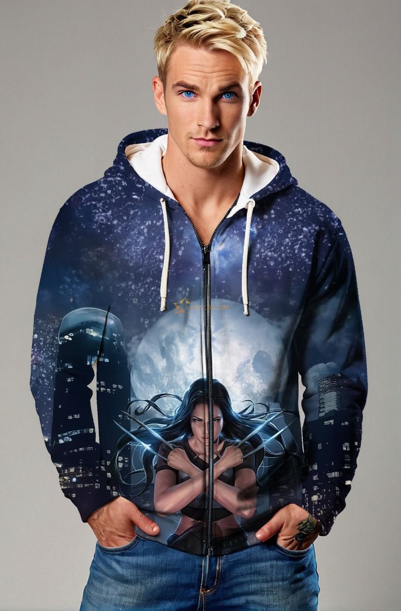 Laura Kinney / X-23 Zip-Up Hoodie - Unleash the Mutant Strength