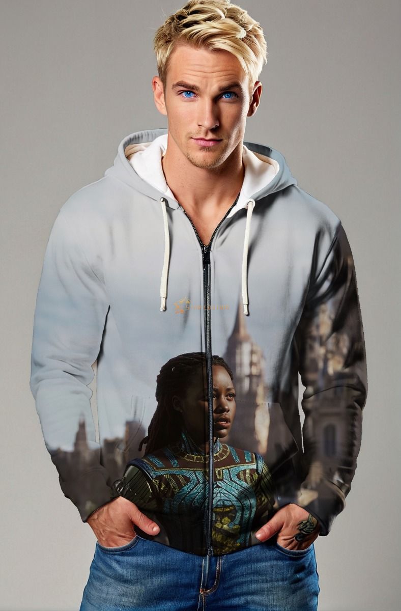 Nakia Zip-Up Hoodie - Warrior’s Strength in Every Thread