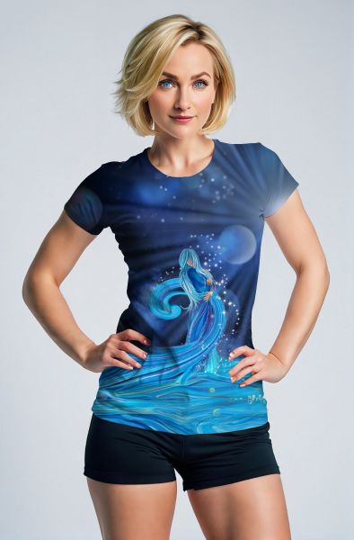 Aquarius Starlight Blue Unisex T-Shirts
