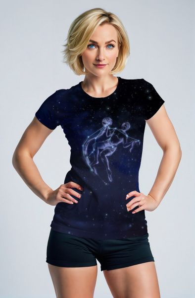 Aquarius Guardian Starlight Hephaestus Unisex T-shirts in Blue