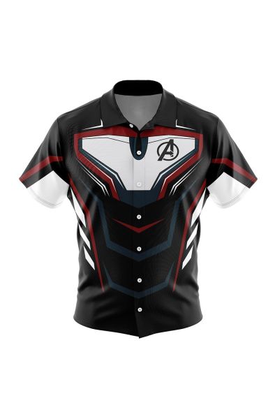Avengers Marvel Button Up Hawaiian Shirt