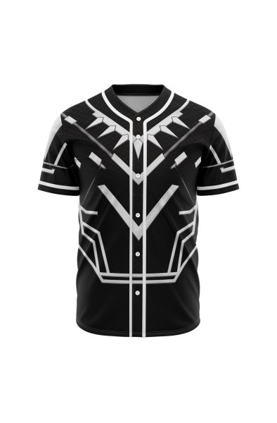 Black Panther Cosplay Marvel Baseball Jersey