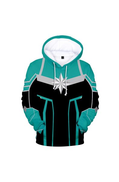 Marvel Carol Danvers Pullover Marvel Inspired Hoodie Classic Fit