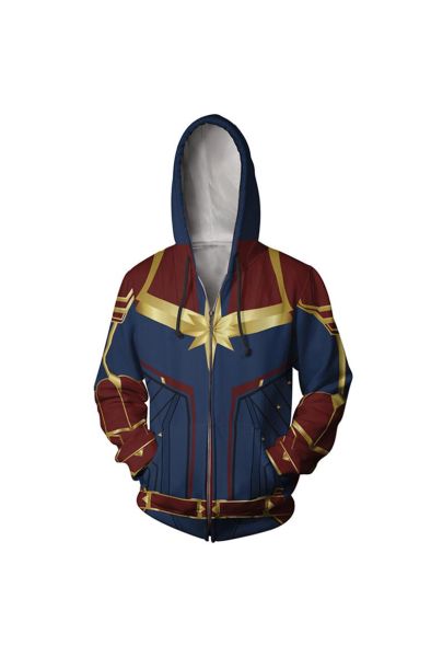 Marvel Digital Printed Unisex Z Marvel Inspired Zip Up Hoodie
