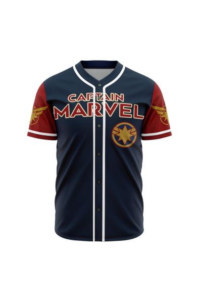Captain Marvel Marvel Baseball Jersey