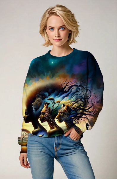 Wild Essence Sweatshirt - T-Shirts, Hoodies, Zip-Up Jackets, and Pullovers-Sweatshirt