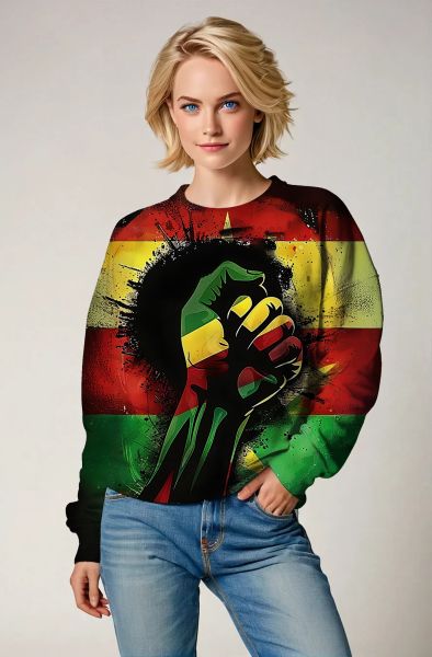 Fist of Freedom Sweatshirt - T-Shirts, Hoodies, Zip-Up Jackets, and Pullovers-Sweatshirt