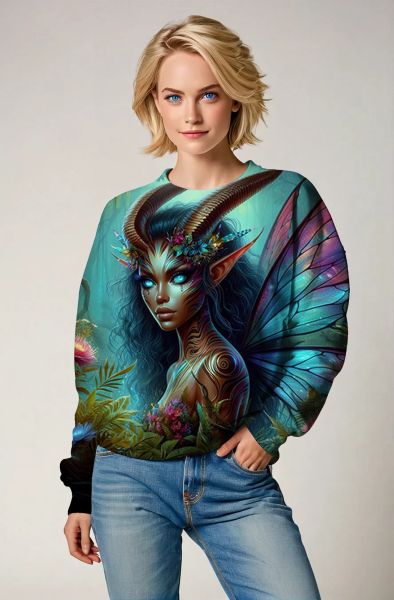 Aries Zodiac Collection: The Queen of Flames Hoodie-Sweatshirt