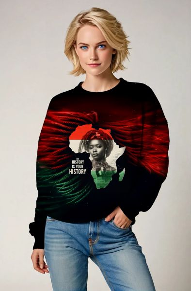  African Heritage Celebration Sweatshirt - T-Shirts, Hoodies, Zip-Up Jackets, and Pullovers-Sweatshirt