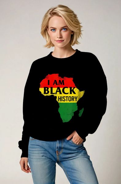 I Am Black History Sweatshirt - T-Shirts, Hoodies, Zip-Up Jackets, and Pullovers-Sweatshirt