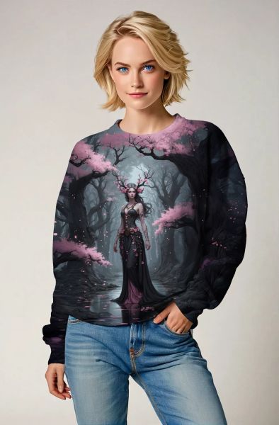 Aries Zodiac Collection: The Cosmic Battle Queen-Sweatshirt