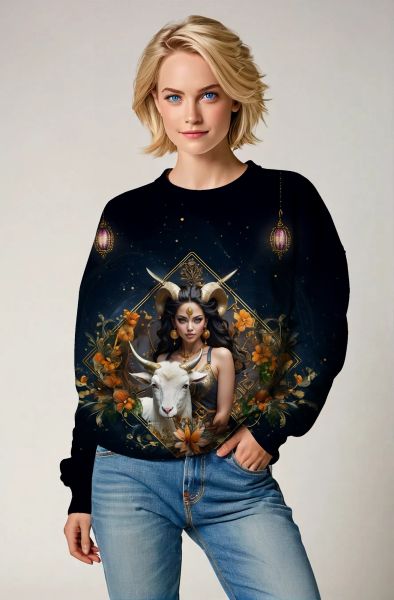 Aries Zodiac Collection: The Majestic Guardian Hoodie, Sweatshirt, Zip-Up, T-Shirt-Sweatshirt