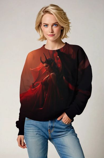 Aries Zodiac Collection: The Flame-Born Queen-Sweatshirt