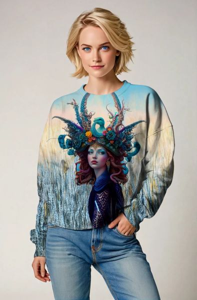 Cancer Zodiac Collection: The Oceanic Queen Hoodie, Sweatshirt, Zip-Up, T-Shirt-Sweatshirt