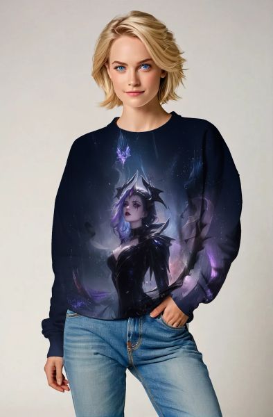 Capricorn Zodiac Collection: The Mystical Horned Sorceress Hoodie, Sweatshirt, Zip-Up, T-Shirt-Sweatshirt