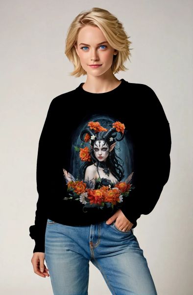 Capricorn Zodiac Collection: The Dark Empress Hoodie, Sweatshirt, Zip-Up, T-Shirt-Sweatshirt
