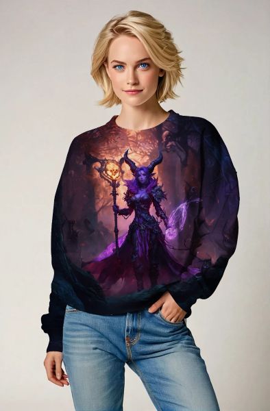 Capricorn's Eternal Flame: The Sorceress of Night Hoodie, Sweatshirt, Zip-Up, T-Shirt