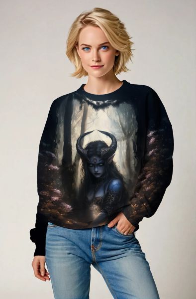 Capricorn's Mystical Guardian: The Enchantress of the Forest Hoodie, Sweatshirt, Zip-Up, T-Shirt-Sweatshirt