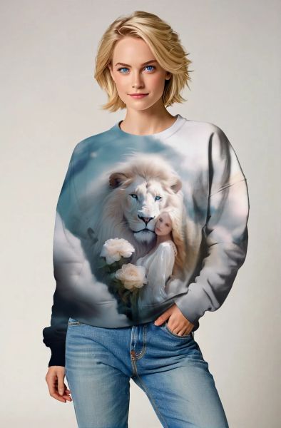 Lionhearted Empress: The Celestial Glory Hoodie, Sweatshirt, Zip-Up, T-Shirt-Sweatshirt