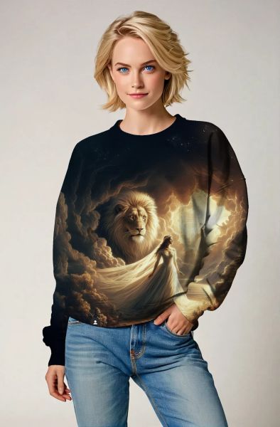 Majestic Roar: The Spirit of the Lioness Hoodie, Sweatshirt, Zip-Up, T-Shirt-Sweatshirt