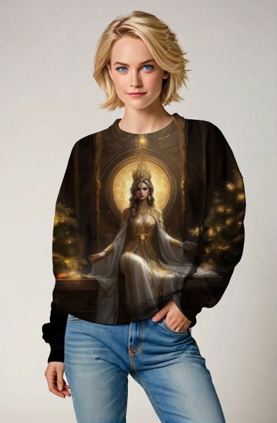 Libra Zodiac Collection: Golden Justice - The Queen of Balance Hoodie, Sweatshirt, Zip-Up, T-Shirt-Sweatshirt