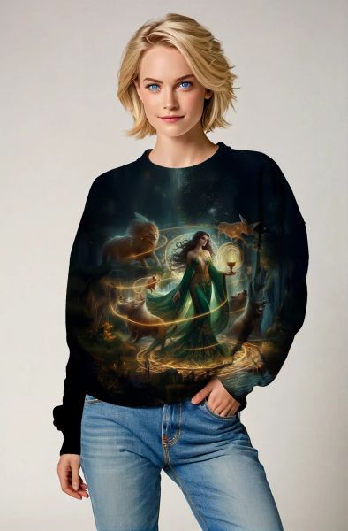 Libra Zodiac Collection: Nature's Harmony - Tranquil Spirit Hoodie, Sweatshirt, Zip-Up, T-Shirt-Sweatshirt