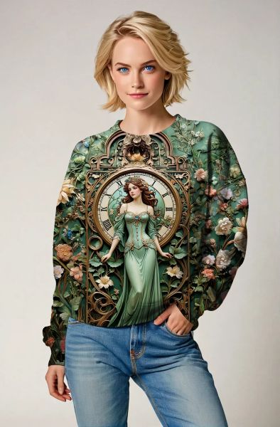 Libra Zodiac Collection: The Timekeeper - Keeper of Balance-Sweatshirt