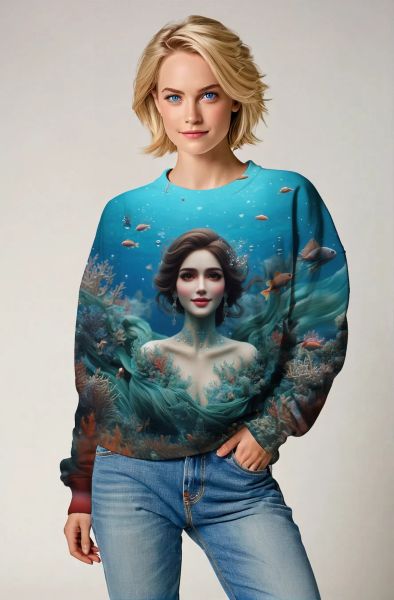 Scorpio Zodiac Collection: Underwater Serenity-Sweatshirt