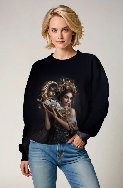 Scorpio Zodiac Collection: Goddess of Wealth and Prosperity-Sweatshirt