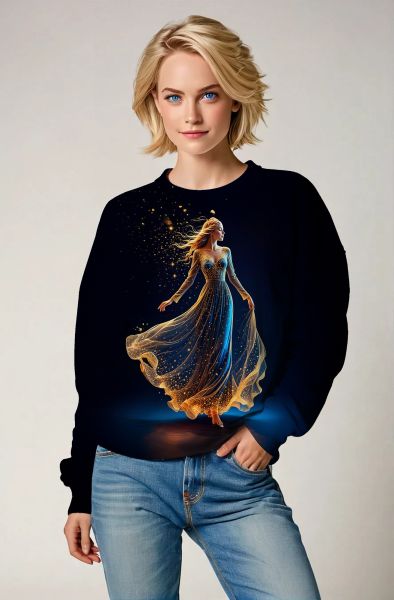 Virgo Zodiac Collection: The Goddess of Stars Hoodie, Sweatshirt, Zip-Up, T-Shirt-Sweatshirt