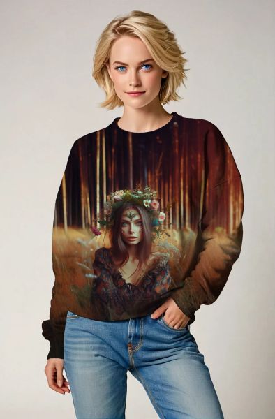 Virgo Zodiac Collection: The Forest Whisperer Hoodie, Sweatshirt, Zip-Up, T-Shirt-Sweatshirt