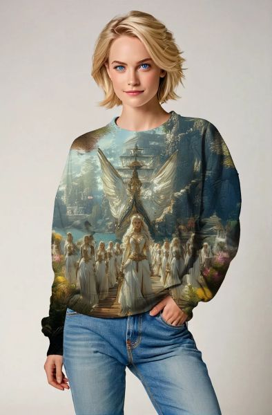 Virgo Zodiac Collection: The Divine Empress Zip-Up-Sweatshirt