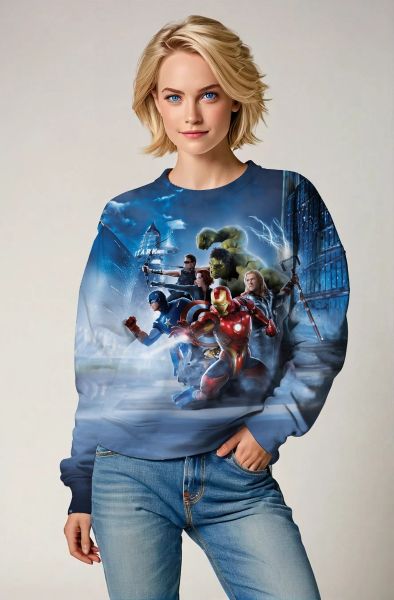 Blue Avengers Team Action Sweatshirt