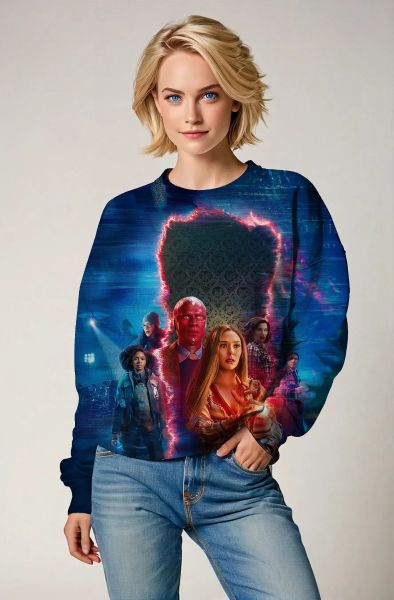 Blue WandaVision Crewneck Sweatshirt