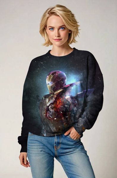 Iron Core Breakdown – Black Crewneck Sweatshirt